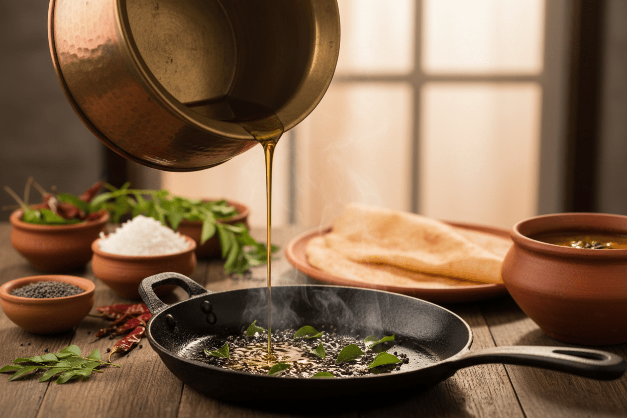 🥥 Cooking with Cold Pressed Oils: The Secret to Authentic South Indian Flavors - Brahmi Naturals