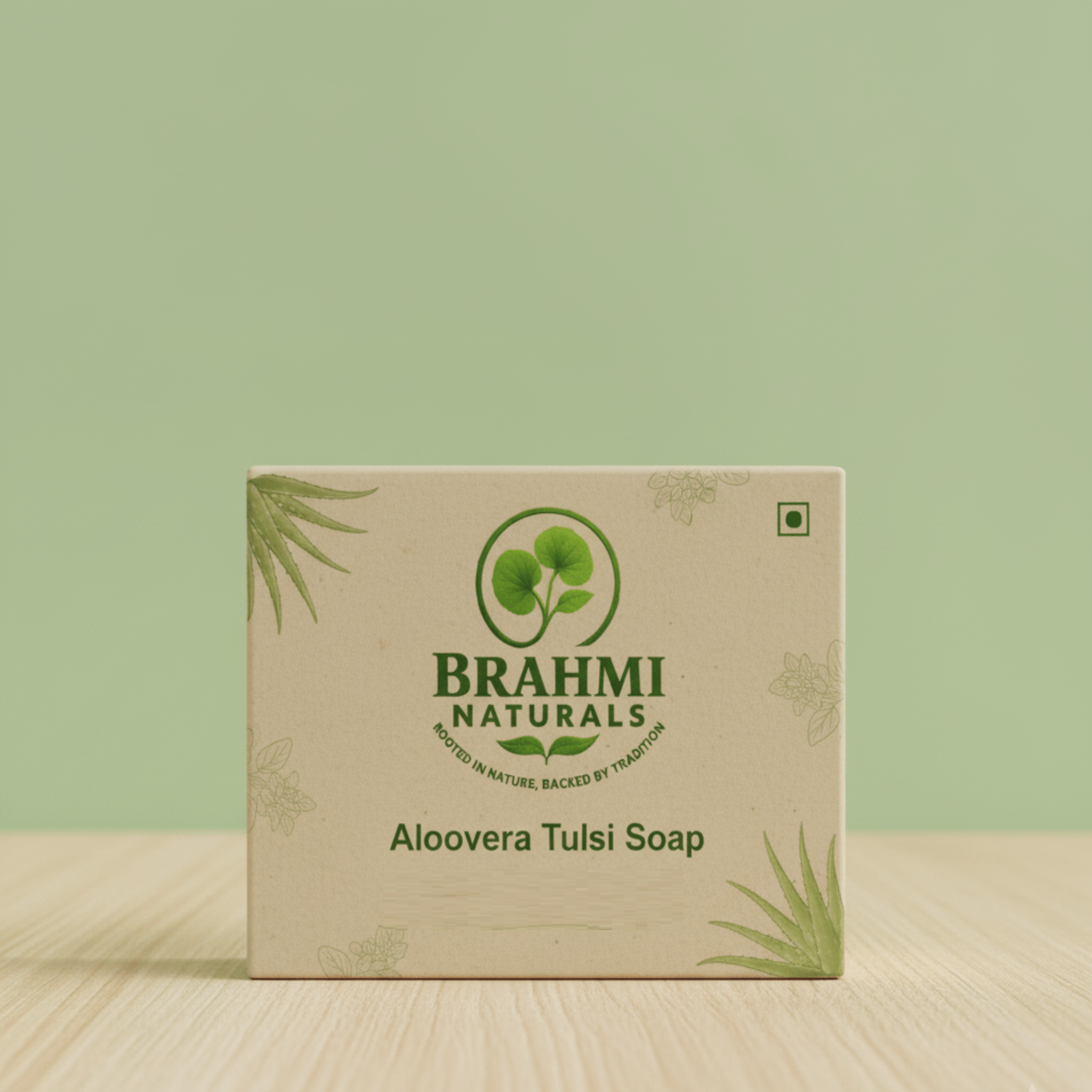 Aloe Vera Tulsi Soap - Brahmi Naturals