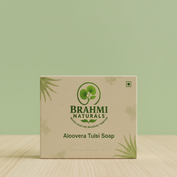 Aloe Vera Tulsi Soap - Brahmi Naturals