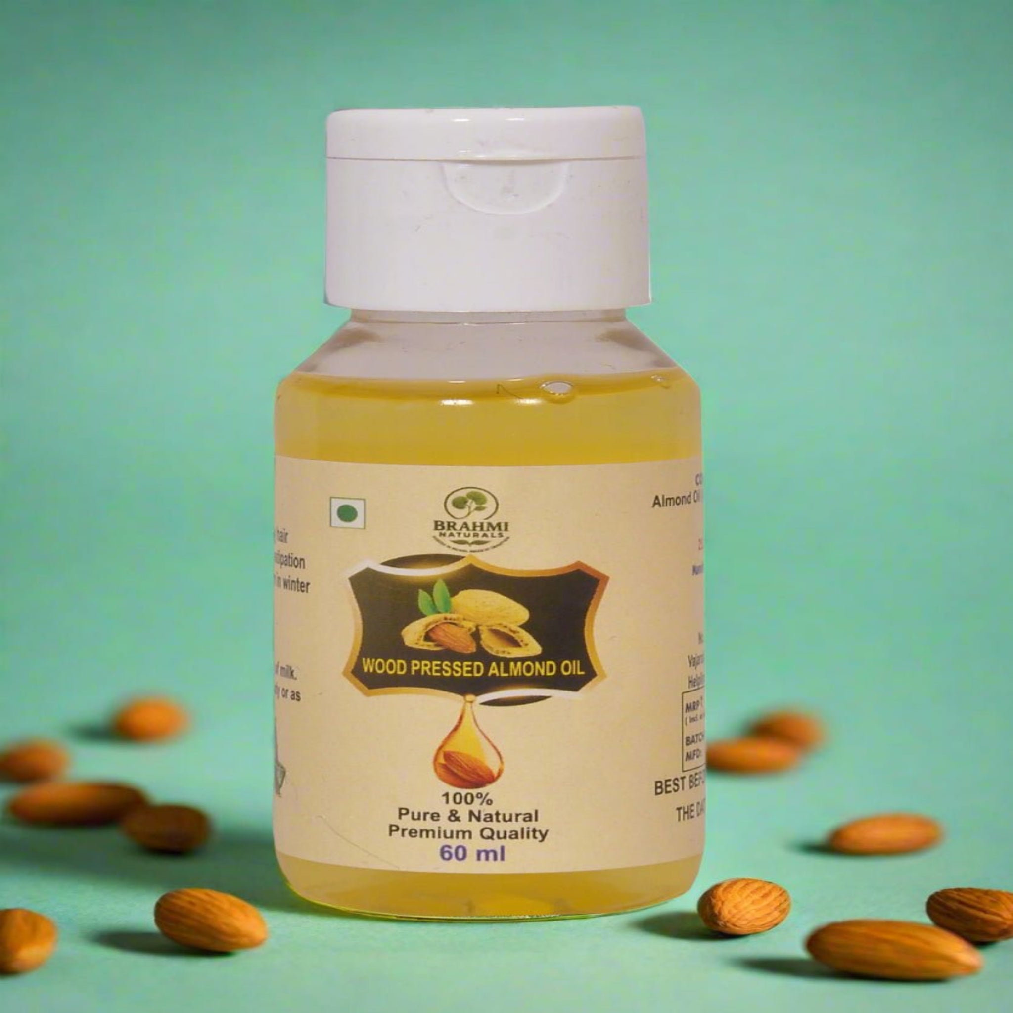 Cold Pressed Badam Oil - 500 ml - Brahmi Naturals