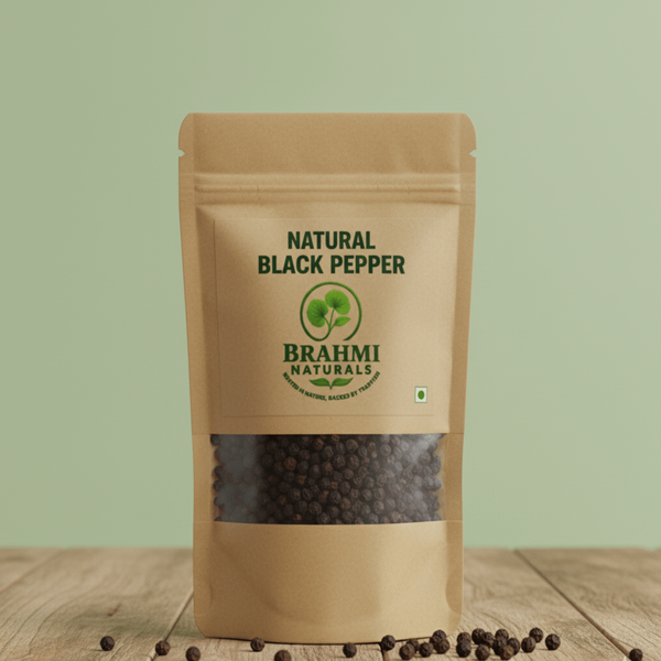 Natural Black Pepper - 250g - Brahmi Naturals